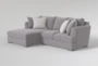 Pierson Grey Chenille 109" 2 Piece Sectional With Left Arm Facing Chaise - Side