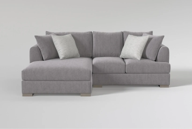 Pierson Grey Chenille 109" 2 Piece Sectional With Left Arm Facing Chaise - 360