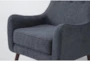 Kaycee Denim Accent Arm Chair - Detail