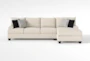 Harper Foam III Microfiber 124" 2 Piece  Sectional With Right Arm Facing Chaise - Signature