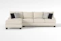 Harper Foam III Microfiber 124" 2 Piece Sectional With Left Arm Facing Chaise - Signature