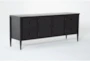 Austen Black 74" Traditional TV Stand - Side