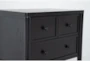 Austen Black 3-Drawer Nightstand Set Of 2 - Detail
