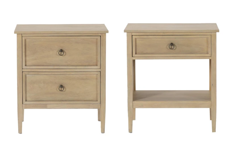Magnolia Home Wells 1 Drawer & 2-Drawer Nightstand By Joanna Gaines Set Of 2 - 360