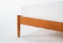 Alton Cherry II King Wood Platform Bed & Headboard 3 Piece Bedroom Set Set With 2 Night Tables - Detail