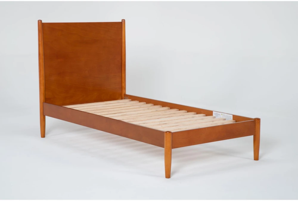 Alton Cherry II Full Wood Platform Bed & Headboard