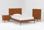 Alton Cherry II Full Wood Platform Bed & Headboard 3 Piece Bedroom Set Set - Signature