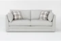 Austen Foam Grey 86" Condo Sofa - Front