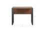 Carly Small Wood Modern 22" Writing Desk - Front