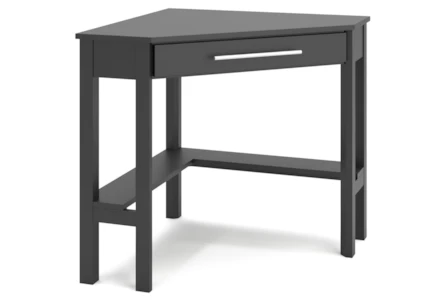 Corson Black L-Shaped Desk