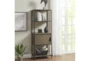 Darlen 48" Grey 3 Shelf Wood Bookcase With Storage Cabinet - Room