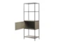 Darlen 48" Grey 3 Shelf Wood Bookcase With Storage Cabinet - Storage