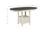 Henry White 47" Round to Oval Counter Table - Detail