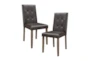 Liliana Faux Leather Dining Side Chair Set Of 2 - Side