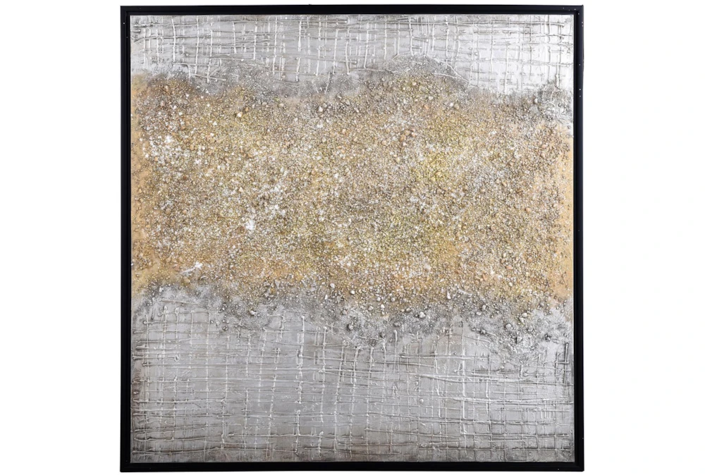 40X40 Silver & Gold Rupture