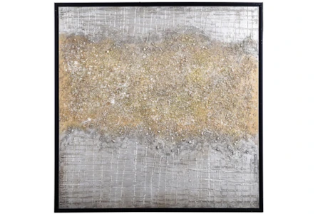 40X40 Silver & Gold Rupture