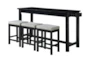 Stacy Black 67" Counter Set For 3 - Signature
