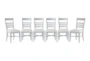 Ozzie Grey Upholstered Ladderback Dining Side Chair Set Of 6 - Signature