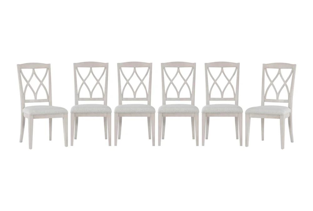 Caira II Upholstered Diamond Back Side Chair Set Of 6