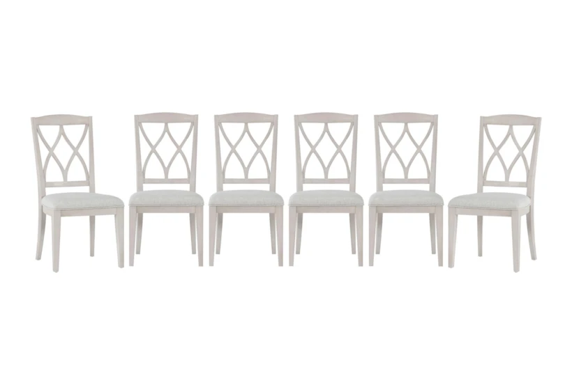 Caira II Upholstered Diamond Back Side Chair Set Of 6 - 360