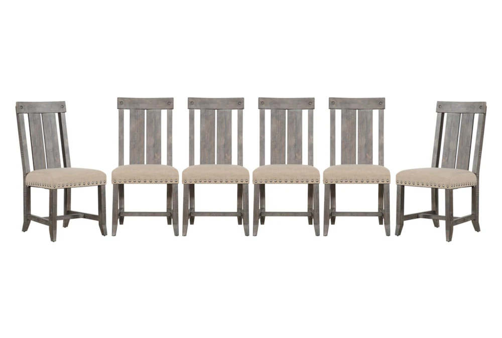 Jaxon Grey Wood Dining Side Chair Set Of 6