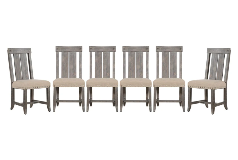 Jaxon Grey Wood Dining Side Chair Set Of 6 - 360