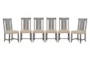 Jaxon Grey Wood Dining Side Chair Set Of 6 - Signature