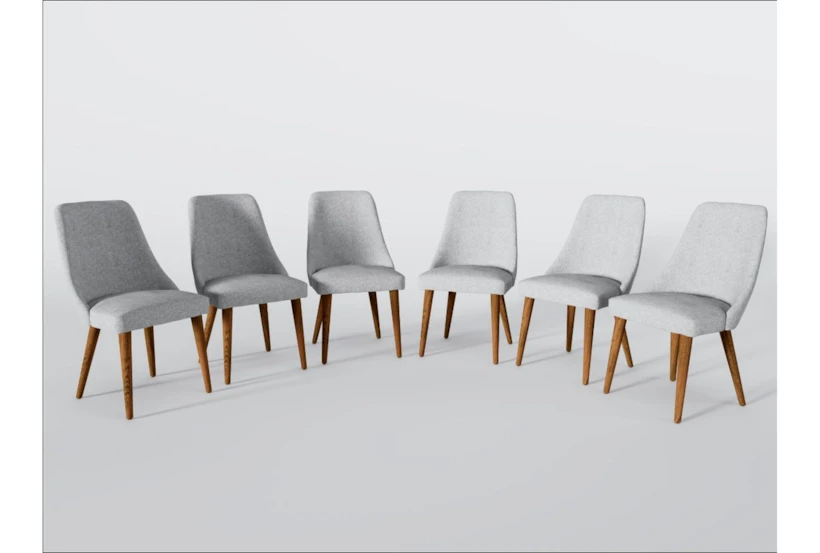 Moda II Grey Dining Side Chair Set Of 6 - 360