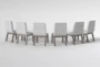 Luis Upholstered Side Chair Set Of 6 - Back