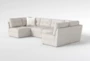 Switch Boucle 134" 6 Piece Modular Sectional - Side