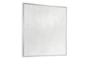 39X39 Abstract White Canvas With Silver Frame - Material