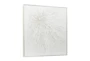 39X39 White Starburst With Silver Frame - Material