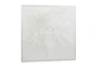 39X39 White Starburst With Silver Frame - Signature