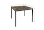 Bianca Brown 40" Faux Marble Counter Table - Detail