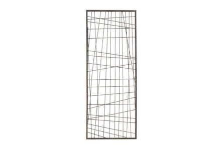 35X14 Black Distressed Metal Wire Wall Decor Panel - Main