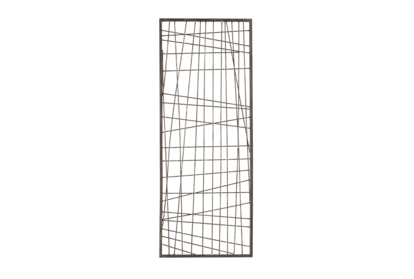 35X14 Black Distressed Metal Wire Wall Decor Panel - 360