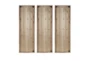 13X37 Natural Mandal Panel Two-Tone Geometric Wood Wall Panel Set Of 3 - Back