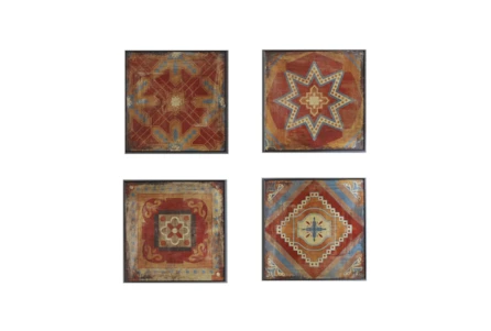15X15 Red Moroccan Tile Set Of 4 - Main