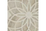 27X27 Natural + White Wood Medallion Round Wall Decor - Material