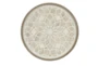 27X27 Natural + White Wood Medallion Round Wall Decor - Signature