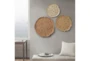 20X20 Spice Metal Textured Feather Disc Wall Decor Set Of 3 - Room