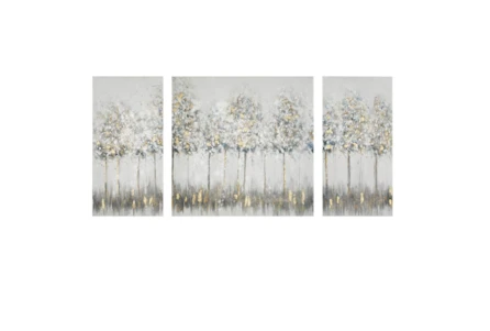 27X27 Blue Midst Forest Set Of 3 - Main