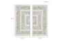 16X32 White Tala Geometric Rice Paper Shadow Box Set Of 2 - Detail