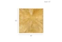 30X30 Gold Metallic Dimensional Sunburst Wall Decor - Detail