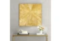 30X30 Gold Metallic Dimensional Sunburst Wall Decor - Room