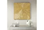 30X30 Gold Metallic Dimensional Sunburst Wall Decor - Room