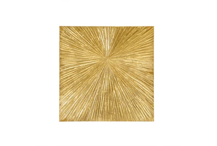 30X30 Gold Metallic Dimensional Sunburst Wall Decor - Main