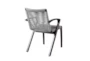 Apola Dark Brown Outdoor Dining Arm Chair Set Of 2 - Back
