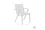 Apola Dark Brown Outdoor Dining Arm Chair Set Of 2 - Detail