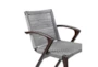 Apola Dark Brown Outdoor Dining Arm Chair Set Of 2 - Side